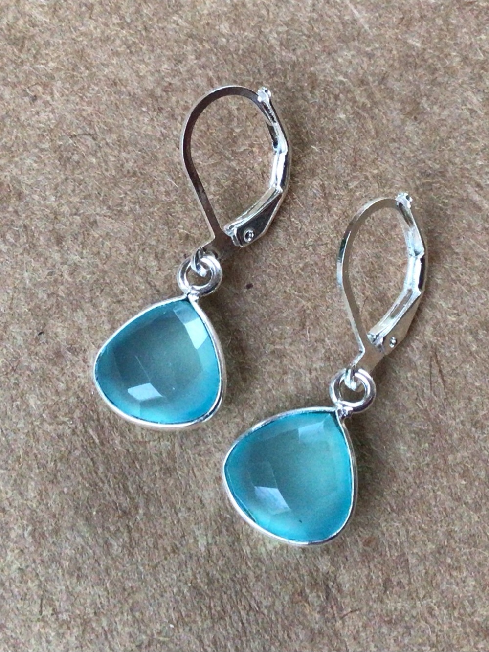 Sterling Silver Chalcedony Sundance Charm Earrings sale - Picture 7 of 10